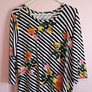 Investments 1X women's ladies knit top